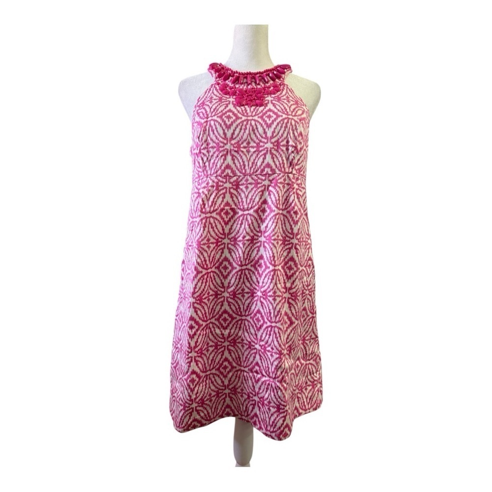 Active Seller!!! INC International Concepts Pink Patterned Summer Dress Size 8